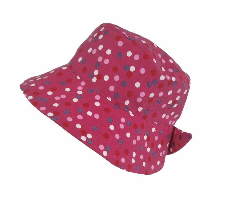 Imagine Palarie pentru fetițe Pink Confetti din bumbac, ajustabila