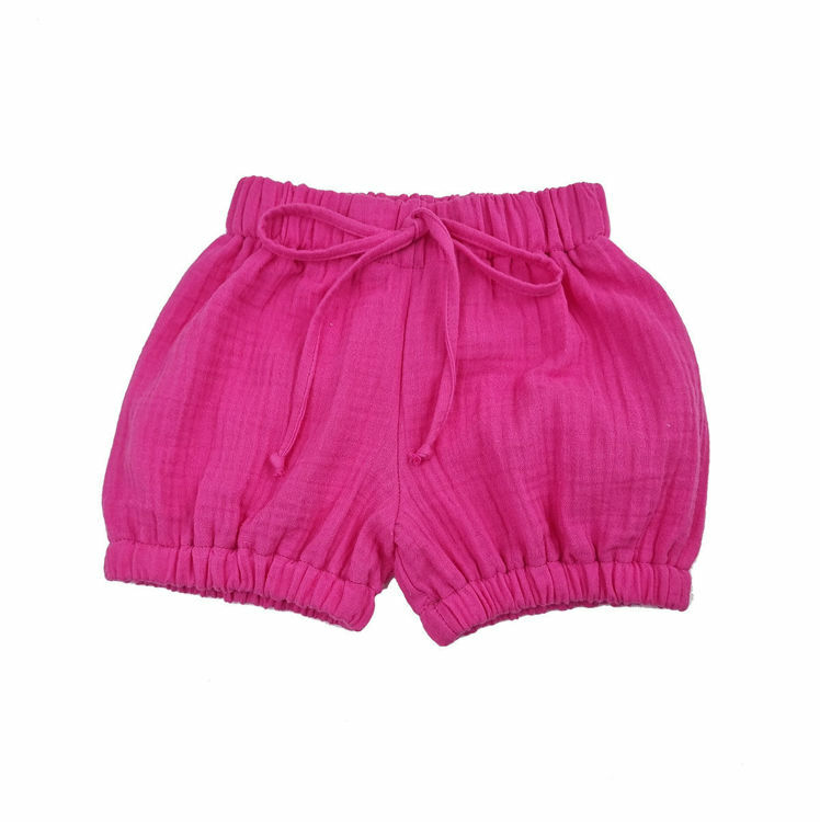 Imagine Pantalonasi scurti bufanti copii, din Muselina, KidsDecor, Blooming Dahlia
