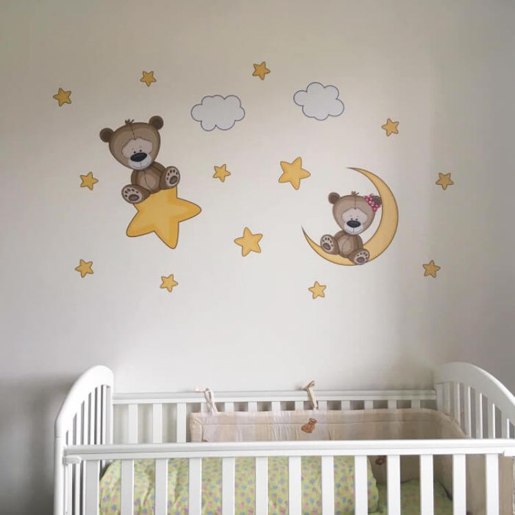 Imagine Autocolant - Ursuleti cu stele