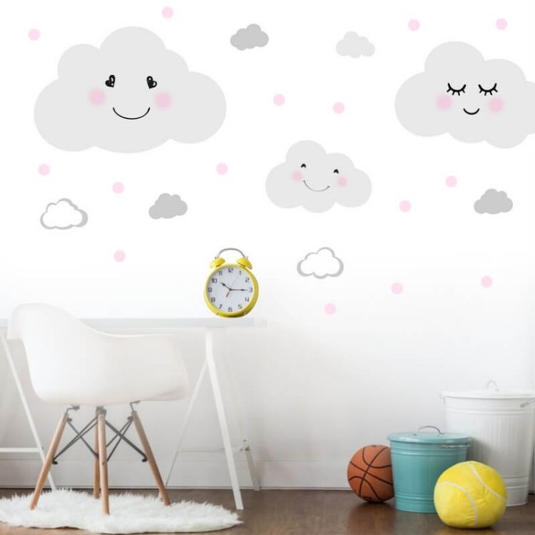 Imagine Autocolante pentru perete - Nori cu puncte