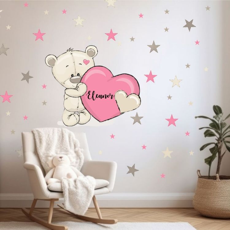Imagine Decoratiuni pentru perete - Ursulet cu inima