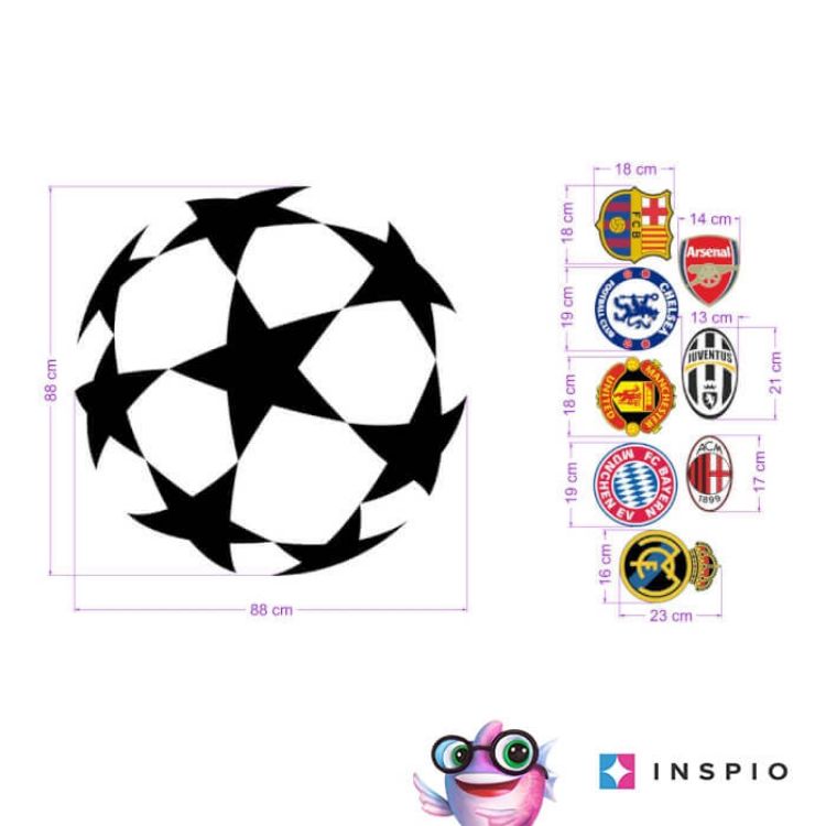 Imagine Autocolante pentru perete - Echipe de fotbal UEFA