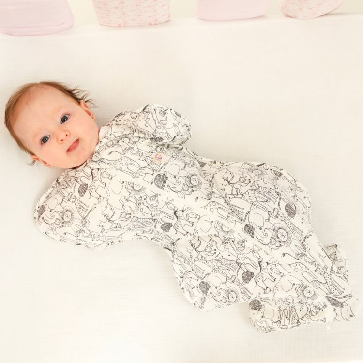 Imagine Sac de dormit nou-nascut Swaddle First Sleep Jungle Dreamland