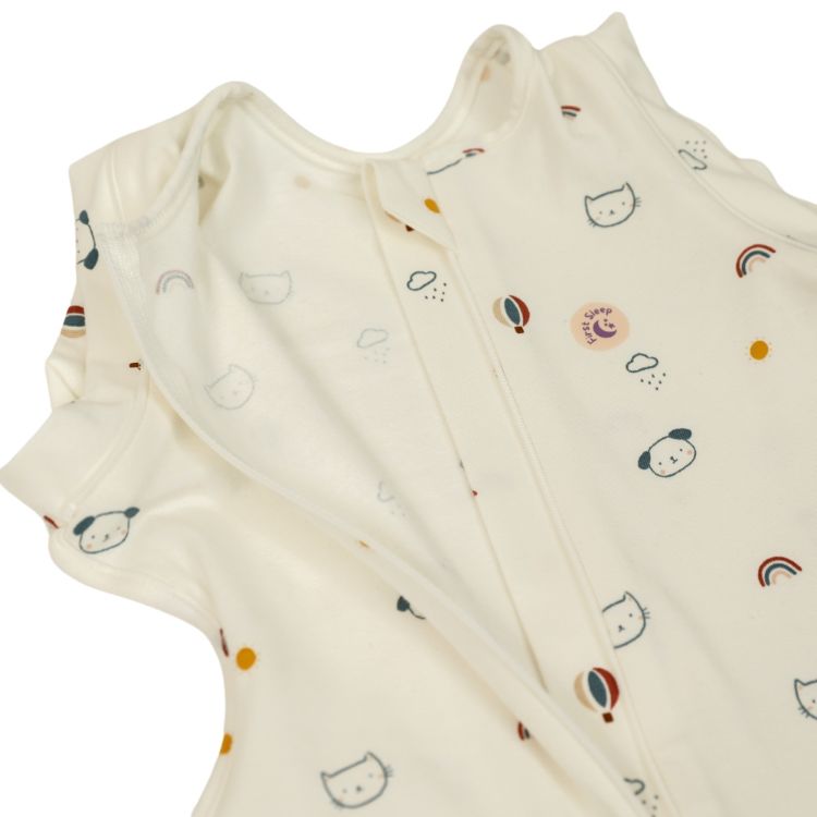 Imagine Sac de dormit Swaddle First Sleep Kitty Dreamland, faza 2, pentru bebelusi 3-6 luni, tog 0.5