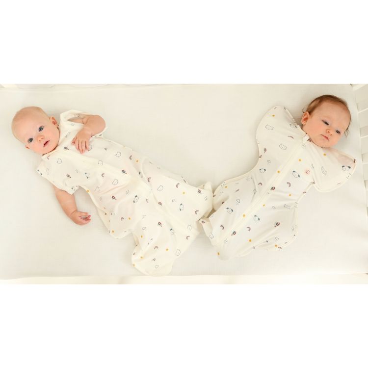 Imagine Sac de dormit Swaddle First Sleep Kitty Dreamland, faza 2, pentru bebelusi 3-6 luni, tog 0.5