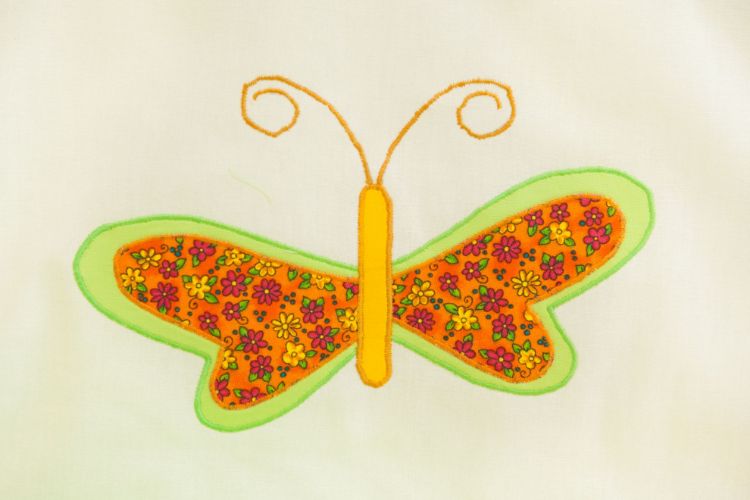 Imagine Protectie jumatate de patut dimensiunea 35 cm x 180 cm Butterfly Green